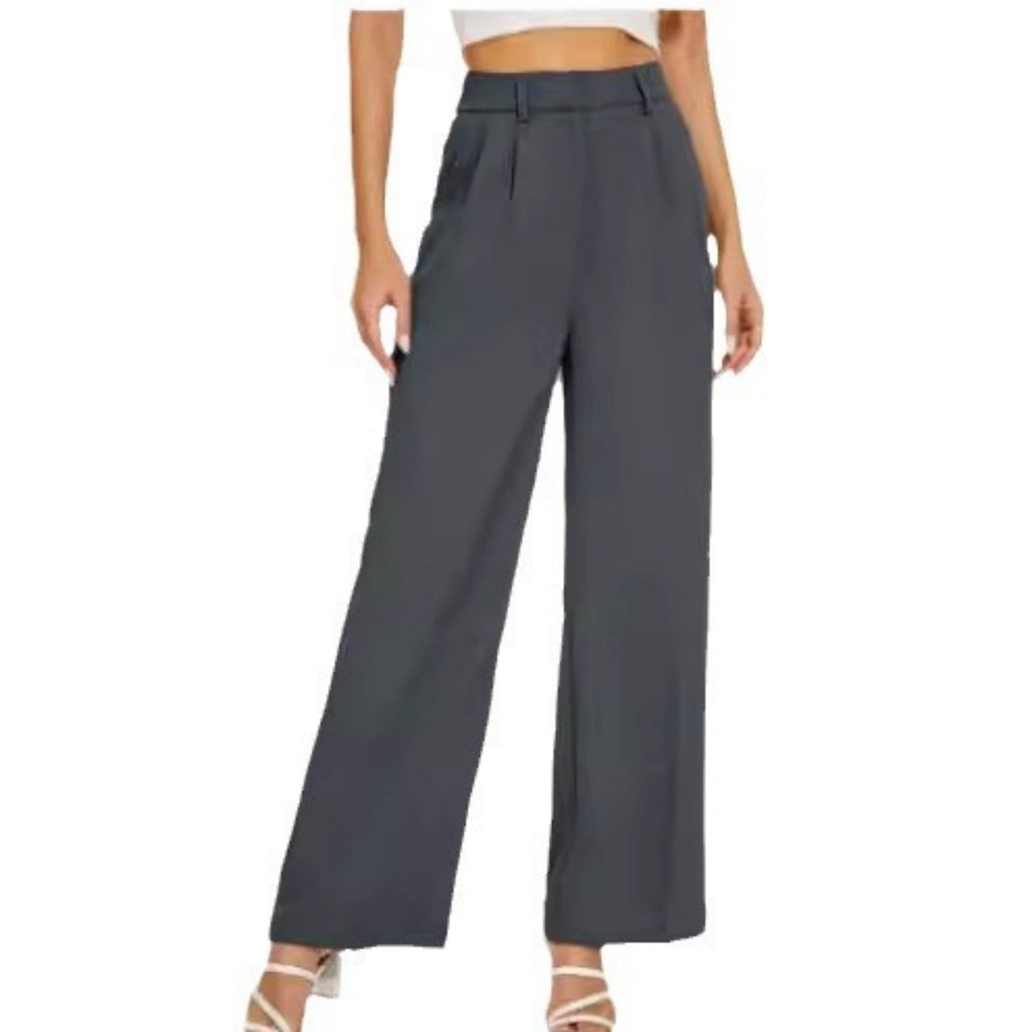 Celandra High-Waist Wide-Leg Trousers