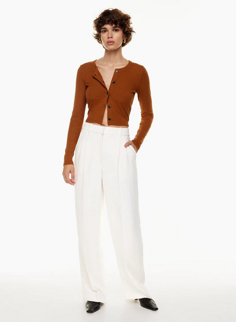Celandra High-Waist Wide-Leg Trousers