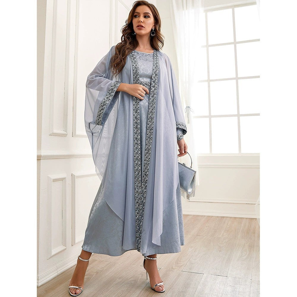 Elzara Embroidered Grace Dress