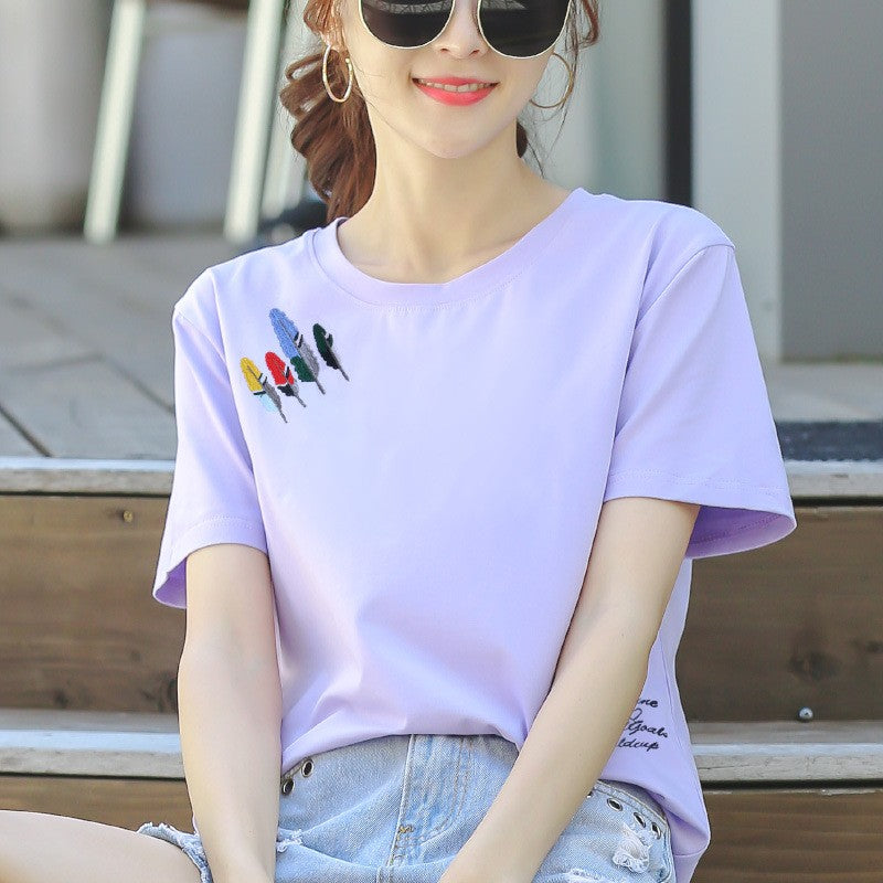 Mirella Printed Cotton Tee