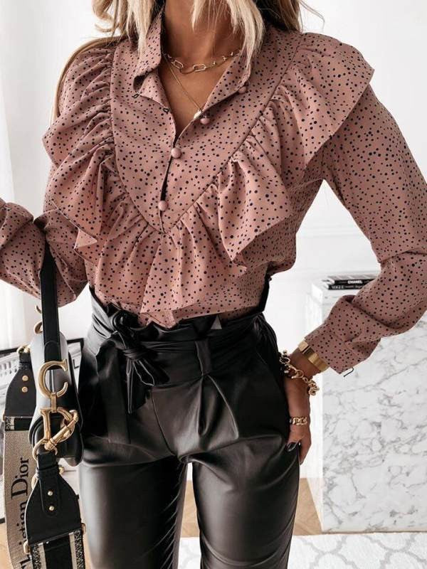 Mireya Contrast Sleeve Blouse