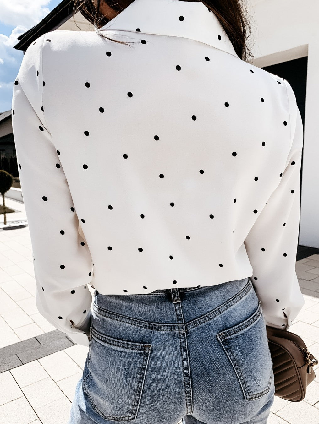 Revara Polka Button Shirt