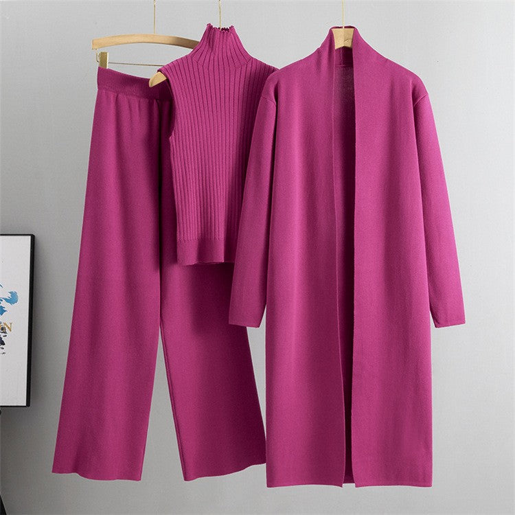 Valmira Knitted Lounge Trio Set