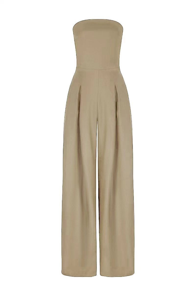 Avaya Strapless Wide-Leg Jumpsuit