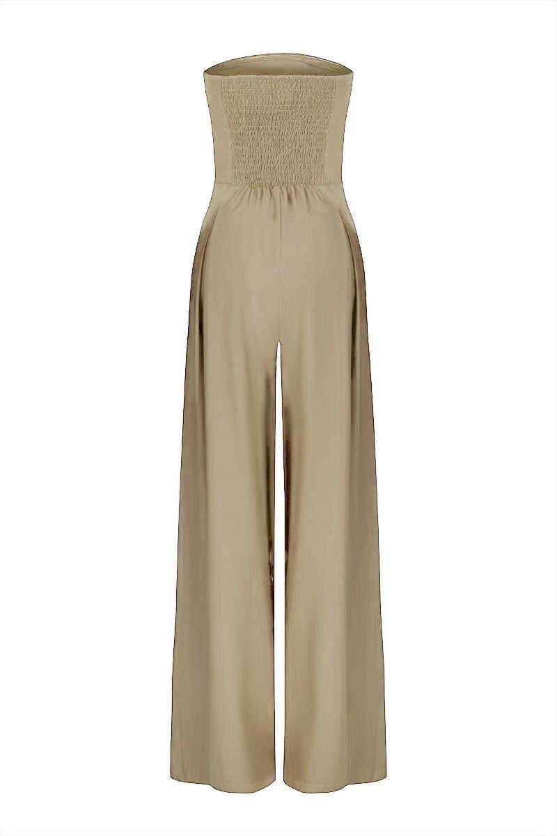 Avaya Strapless Wide-Leg Jumpsuit