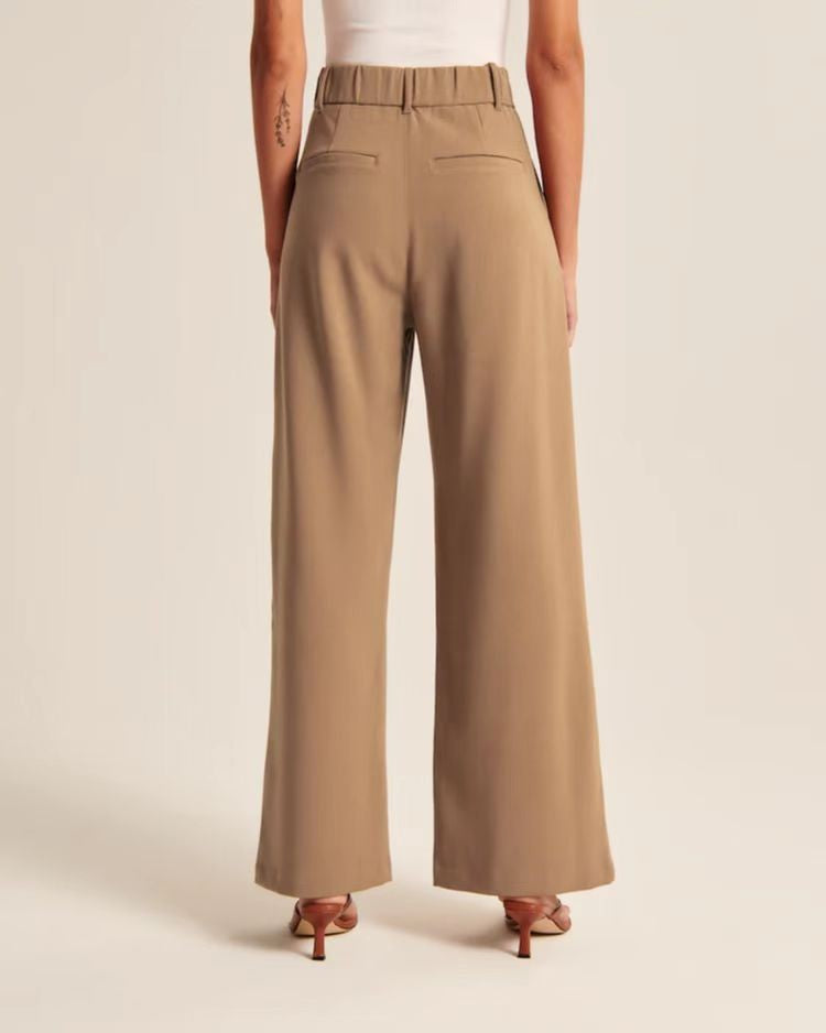 Celandra High-Waist Wide-Leg Trousers