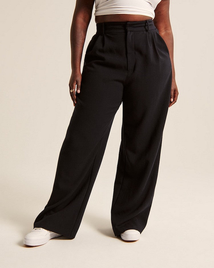 Celandra High-Waist Wide-Leg Trousers