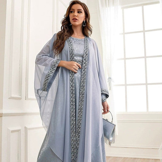 Elzara Embroidered Grace Dress