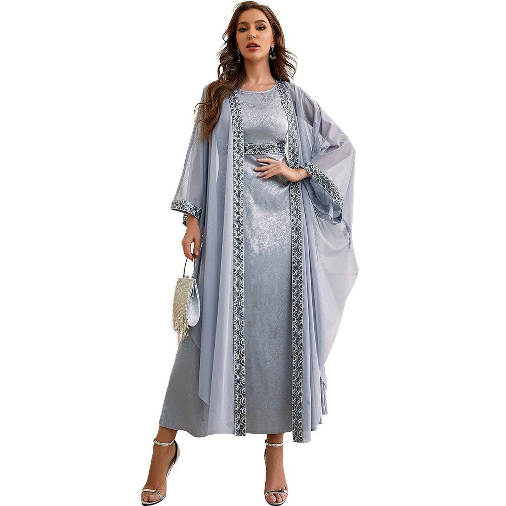 Elzara Embroidered Grace Dress