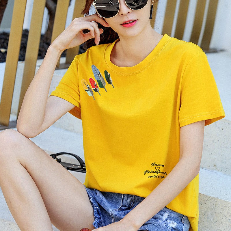 Mirella Printed Cotton Tee