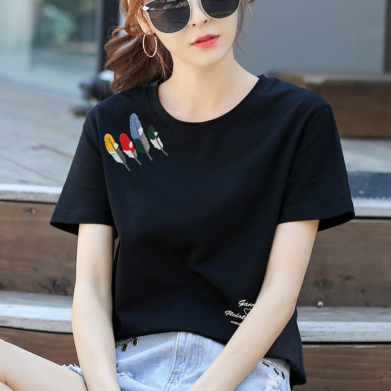 Mirella Printed Cotton Tee