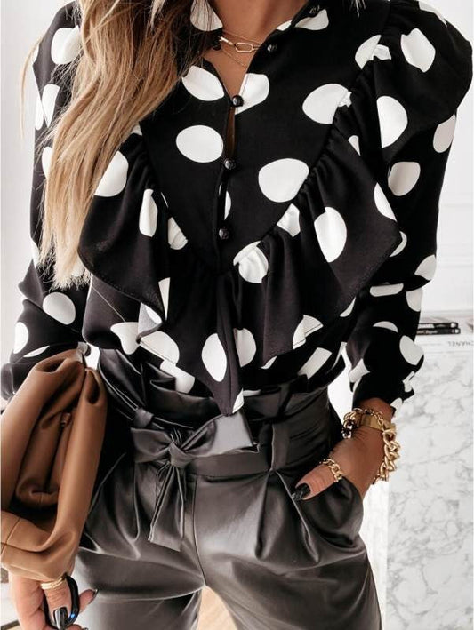 Mireya Contrast Sleeve Blouse
