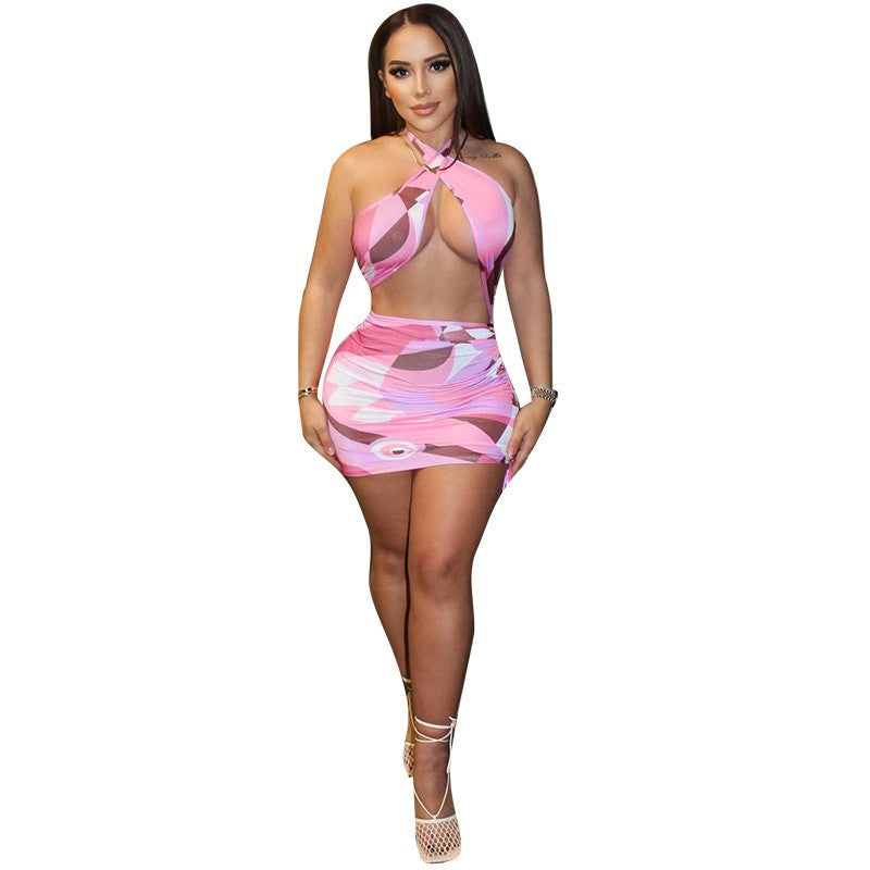 Narella Cross-Neck Summer Dress