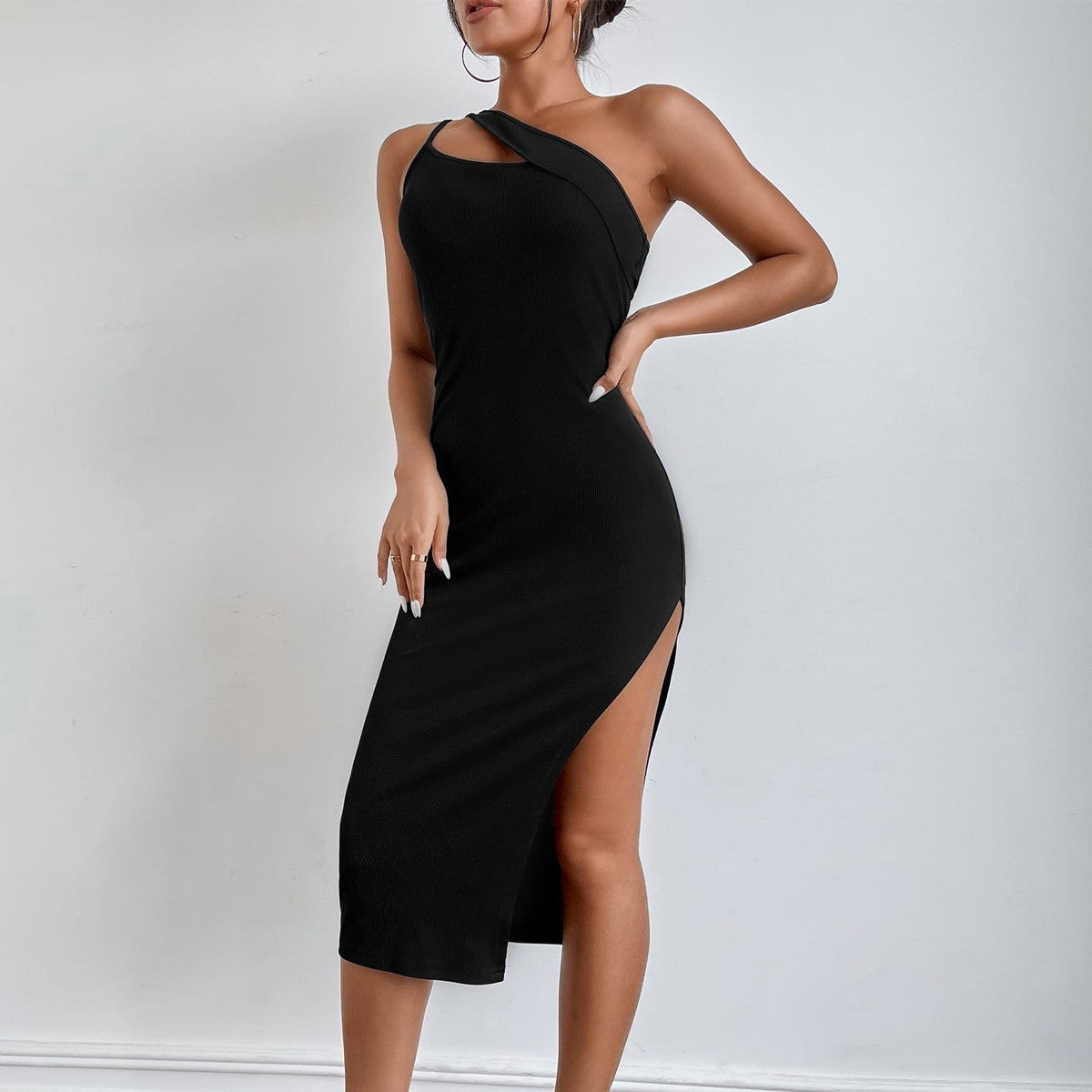 Teyla Cutout Draped Mini Dress