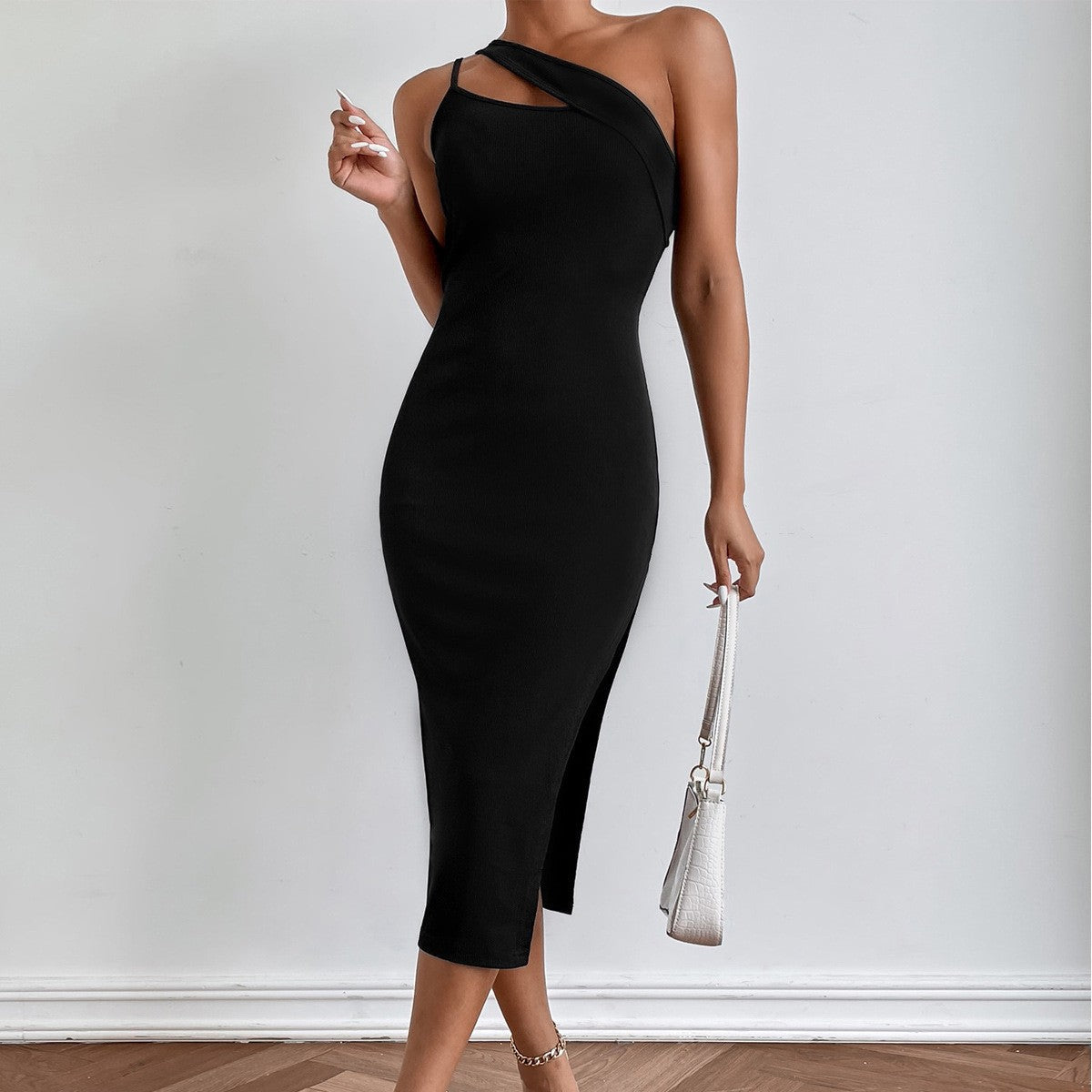 Teyla Cutout Draped Mini Dress