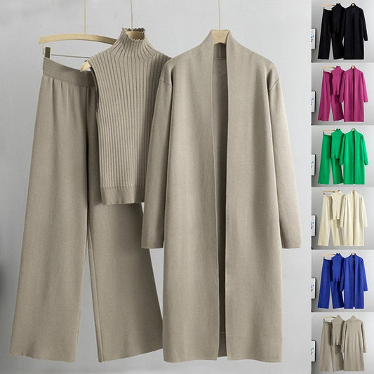 Valmira Knitted Lounge Trio Set