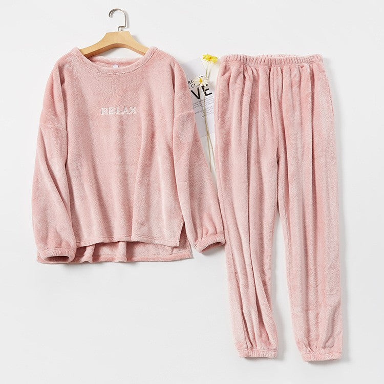 Veluna Flannel Couple Pajama Set